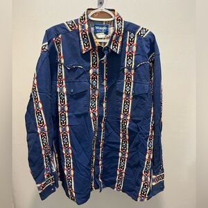 Wrangler Men's Western Pearl Snap